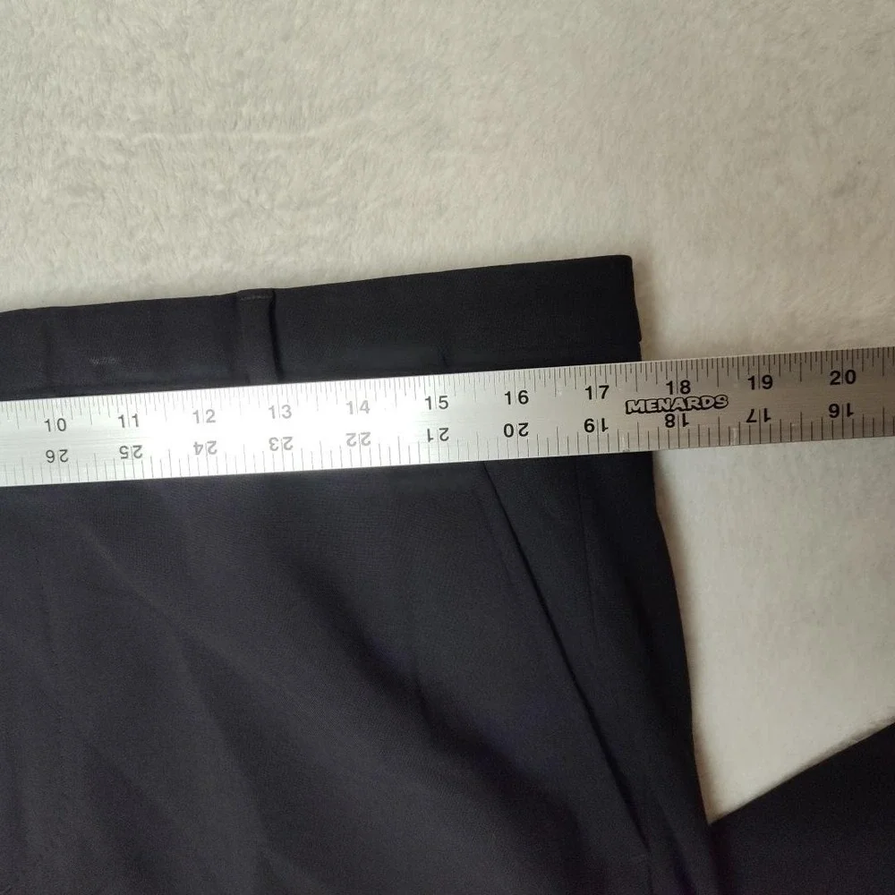 JCrew Pants Mens 33x30‎ Black Wool Spandex Stretch Flat Front Dress Slacks Suit